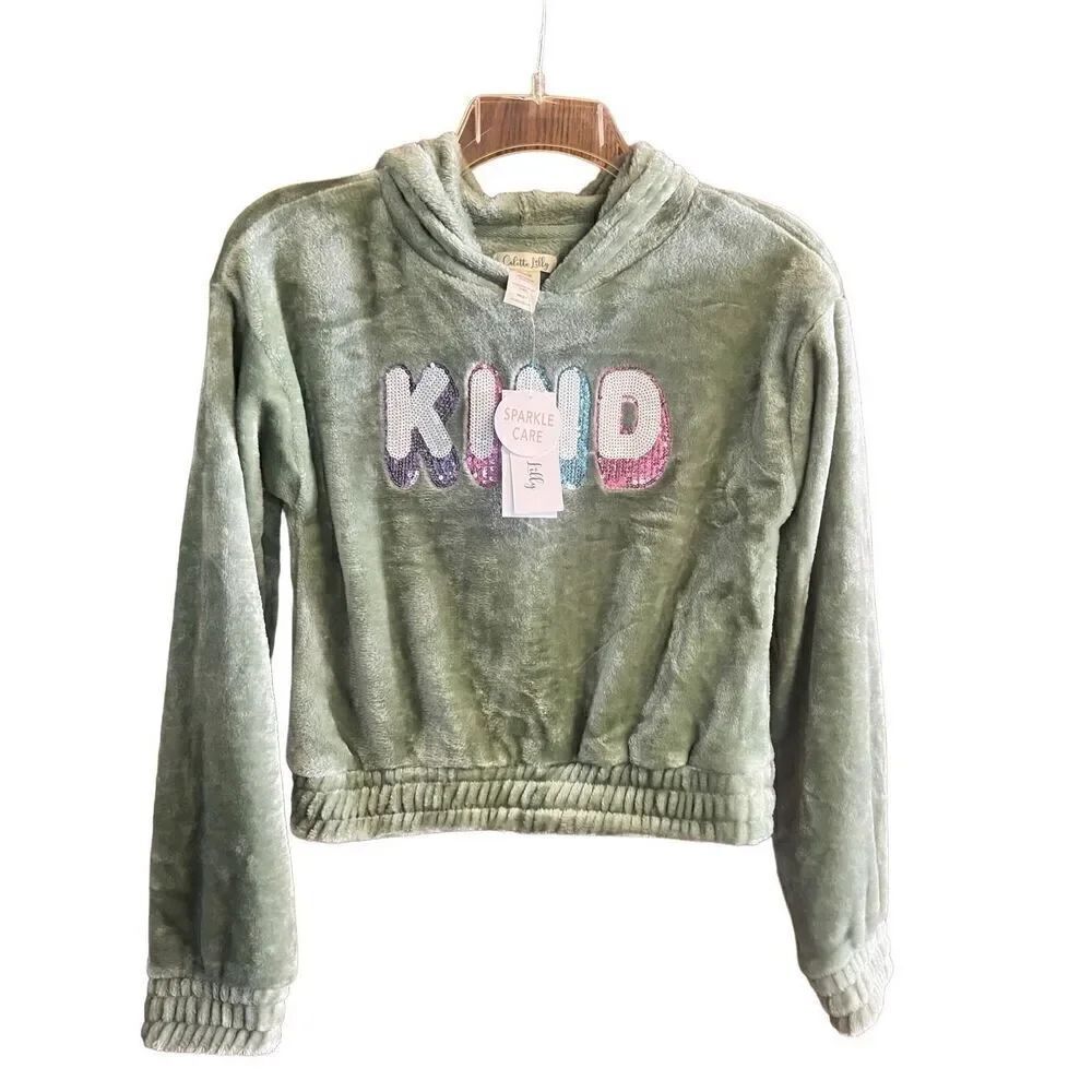 Colette Lilly Girls KIND Pullover Hoodie Sz L 14/16 NWT